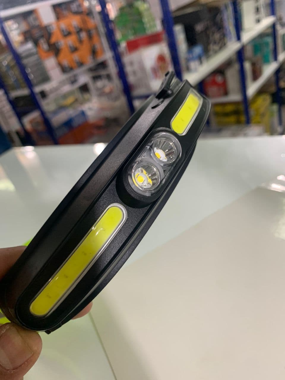 Lampe frontale transfrontalier étanche lumière forte COB double source de lumière TYPE-C - Électronique - صورة حقيقية 4