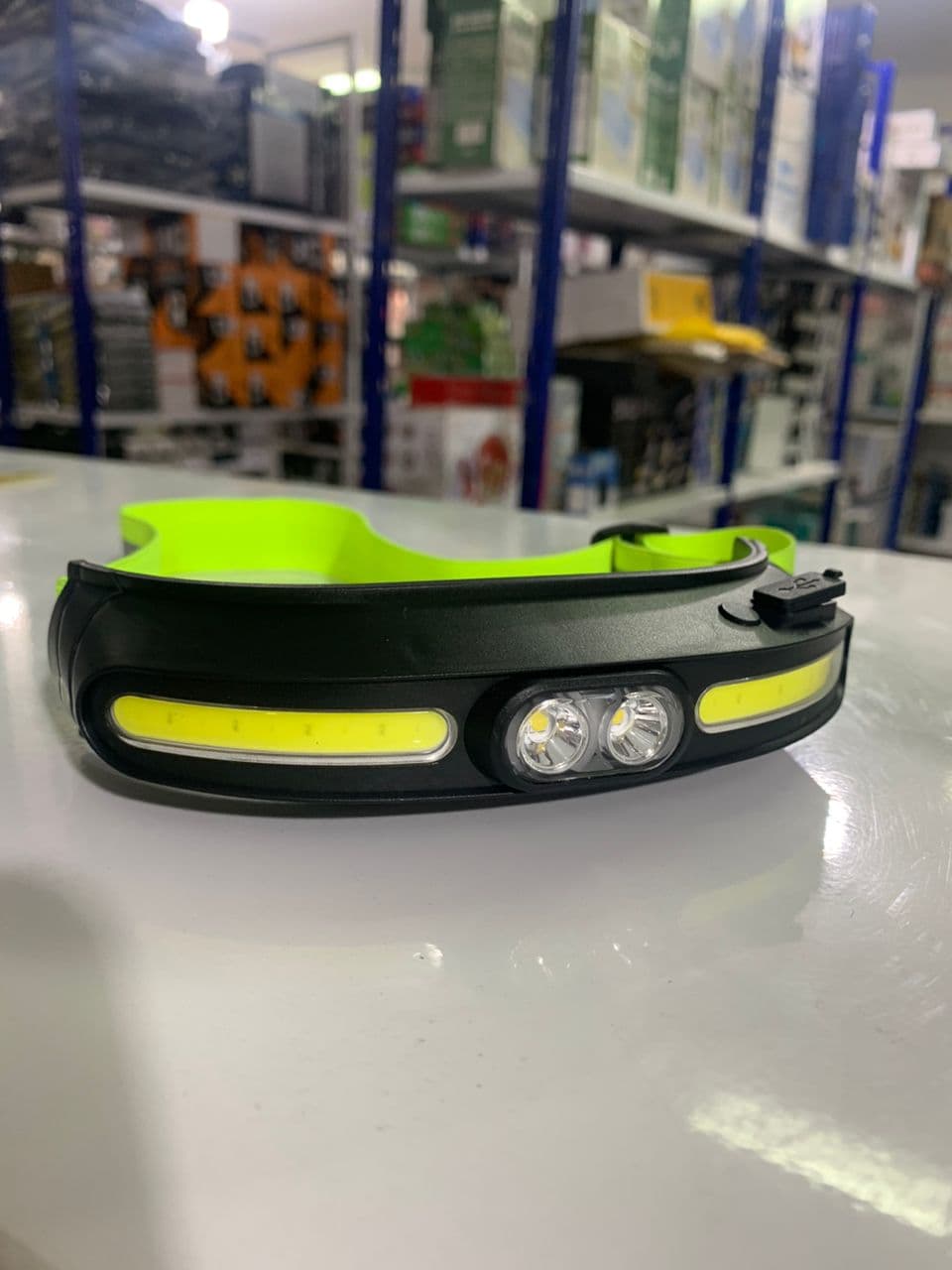 Lampe frontale transfrontalier étanche lumière forte COB double source de lumière TYPE-C - Électronique - صورة حقيقية 5