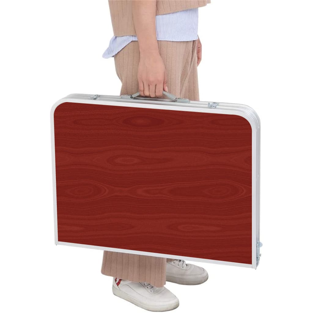 Table pliante valise Portable en métal aluminium 120 x 60 x 70 cm - Camping et Randonnée - صورة 5