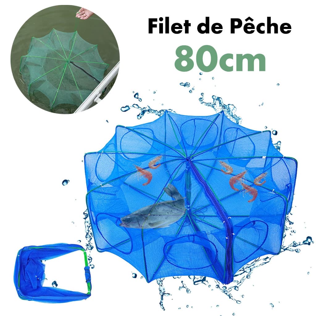 Piège de Pêche Poissons 8 Trous Facile a Installer 80cm - Divers - صورة 1