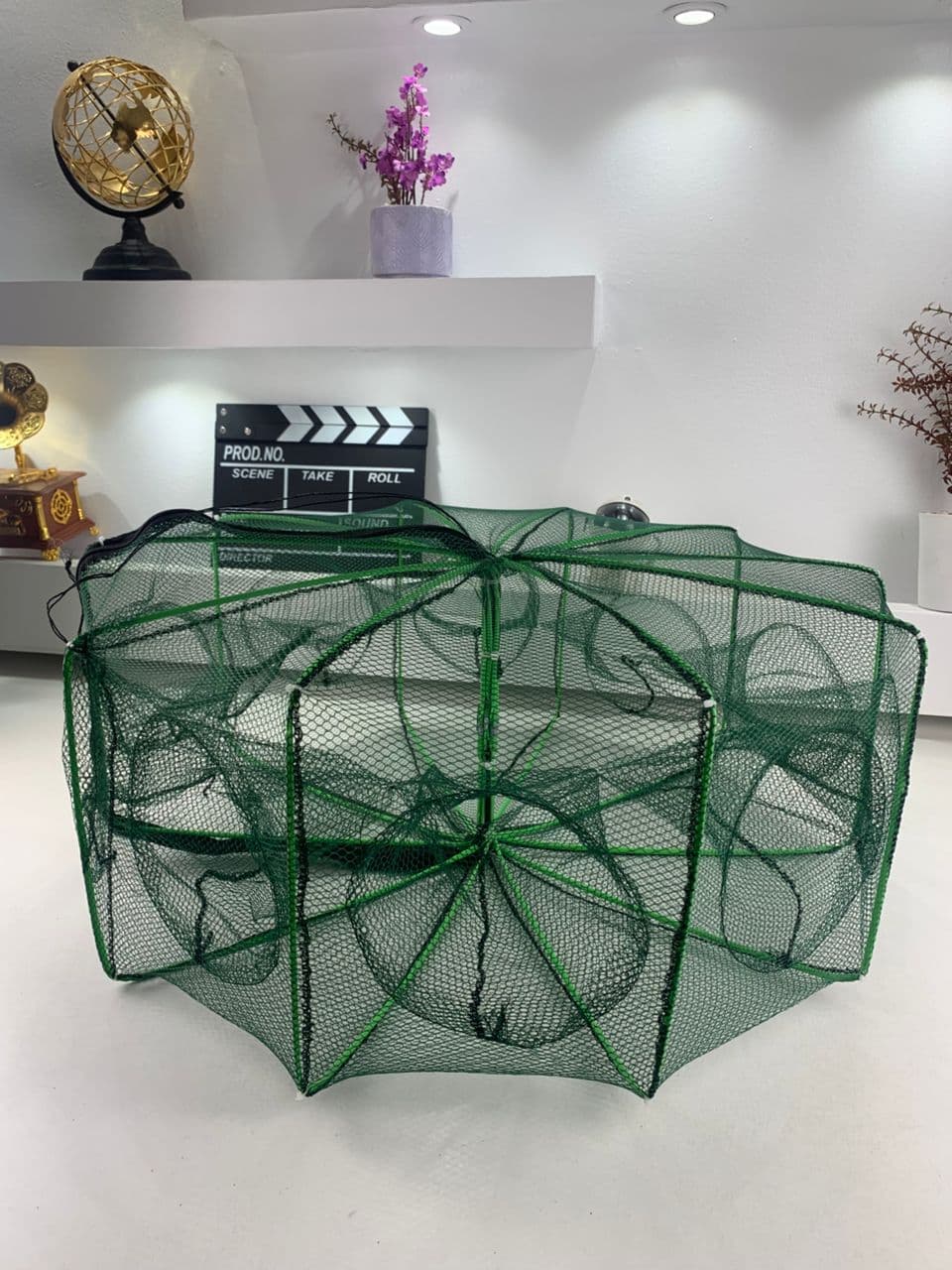 Piège de Pêche Poissons 8 Trous Facile a Installer 80cm - Divers - صورة حقيقية 13