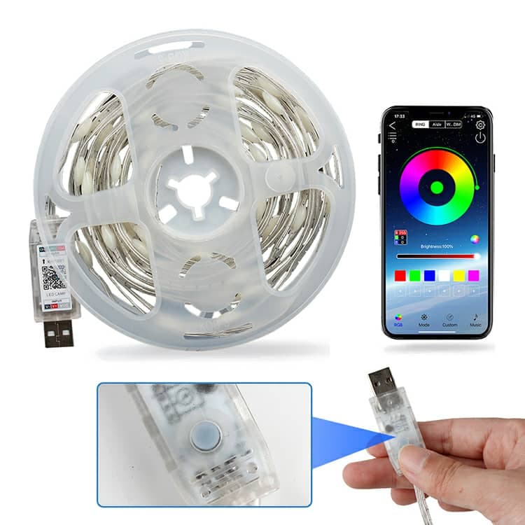 App Smart LED RGB 10m Bluetooth/Musique Contrôle IP 65 étanche - Électronique - صورة 3