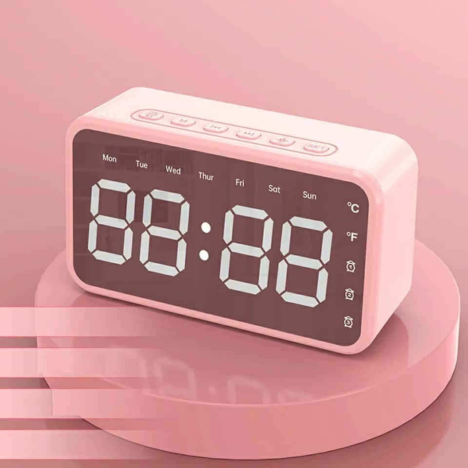 Réveil intelligente sans fil Bluetooth haut-parleur LED FM,AUX ,TF - Électronique - صورة 3