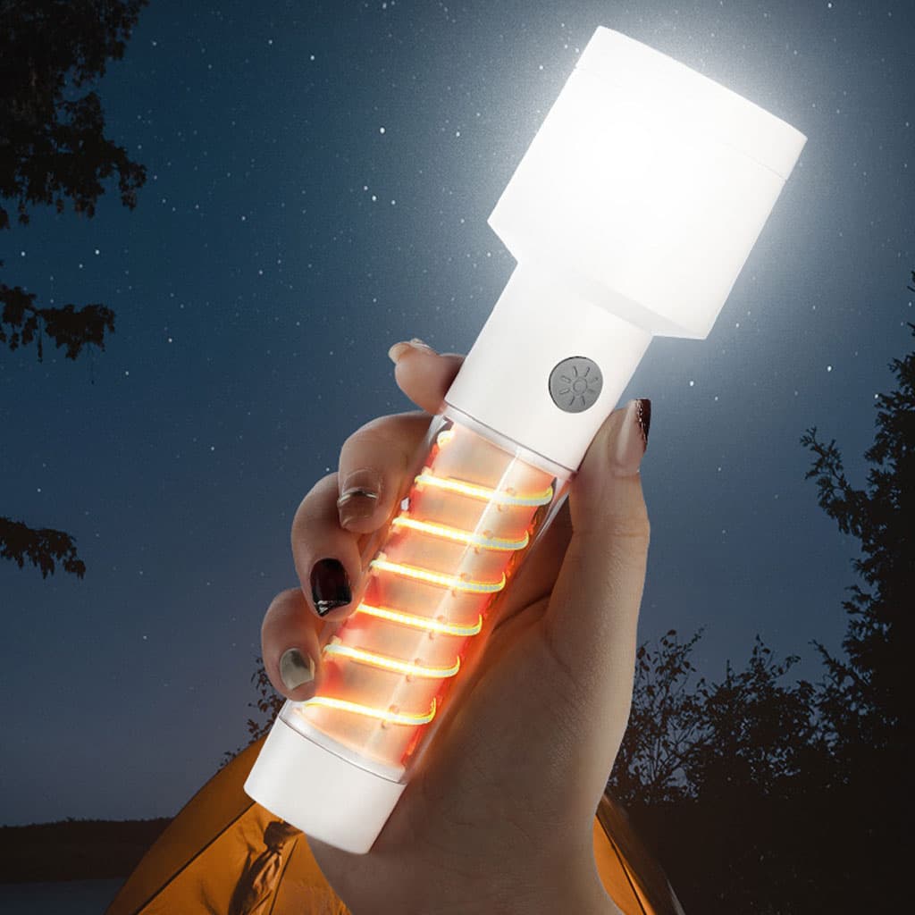 Lampe de poche à double source de lumière chargement USB - Électronique - صورة 4