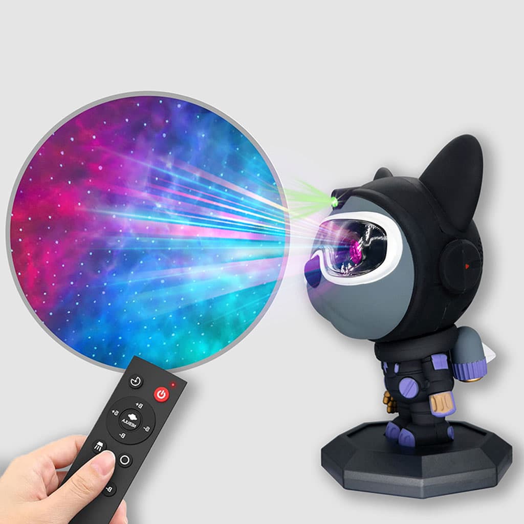 Bulldog Astronaute Projecteur Lampe Nébuleuses Espace Lumières - Électronique - صورة 2