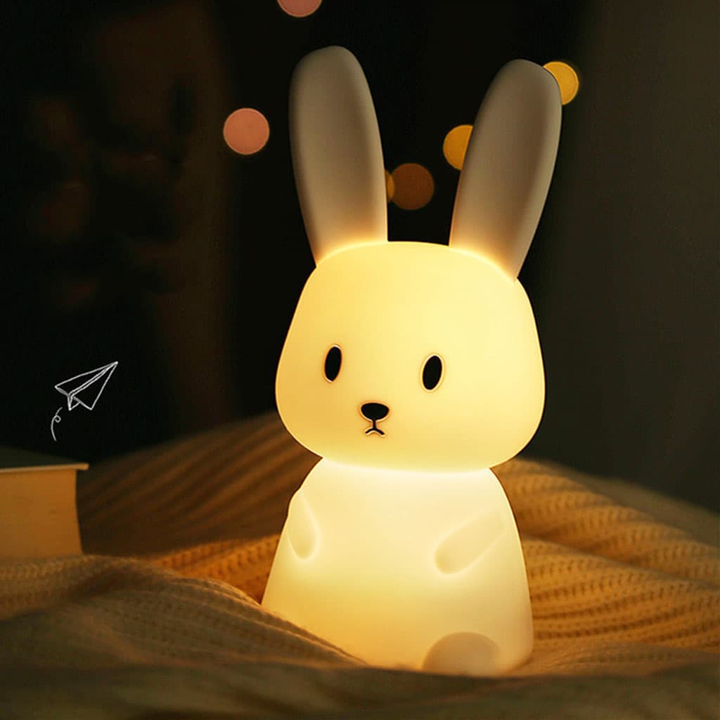 Veilleuse LED en forme de Lapin en siliconé pour enfants, avec capteur tactile - Divers - صورة 3