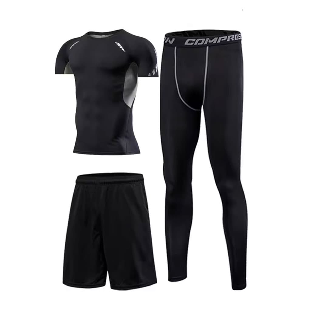GYM Sport Kit Compression pour Hommes 3 pcs - طقم رياضي 3 قطع - Sport - صورة 6