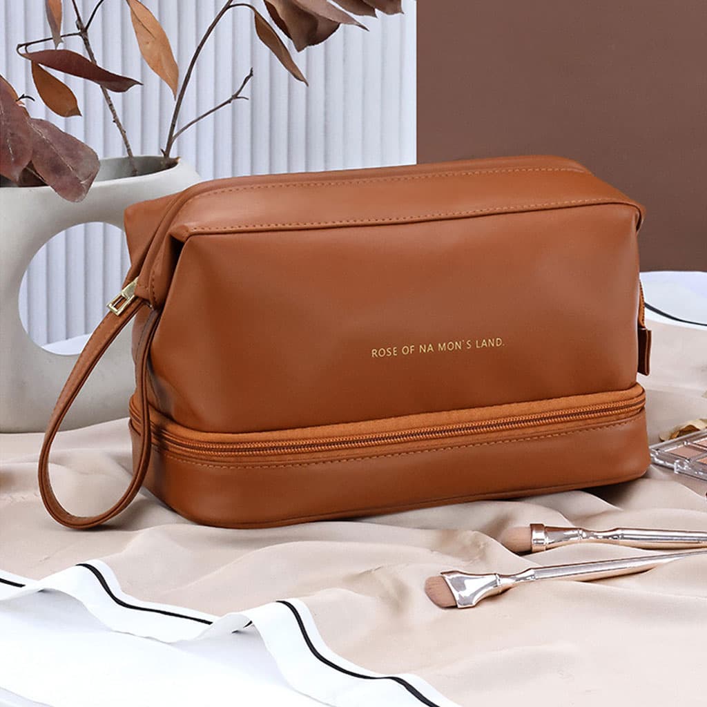 Trousse Maquillage et Pinceaux Imperméable à Double Couche - Soins et Beauté - صورة 5