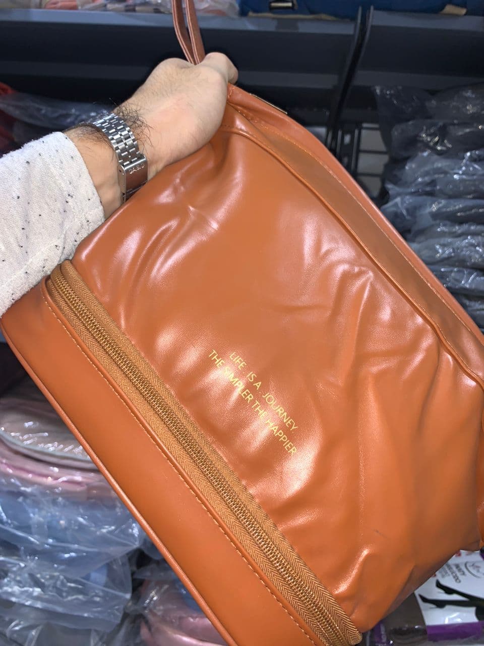 Trousse Maquillage et Pinceaux Imperméable à Double Couche - Soins et Beauté - صورة حقيقية 9