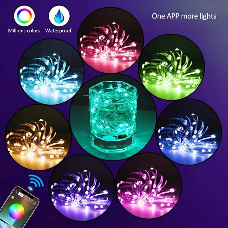 Led Strip lumineuse intelligente 5M USB Bluetooth pour décoration - Électronique - صورة 2