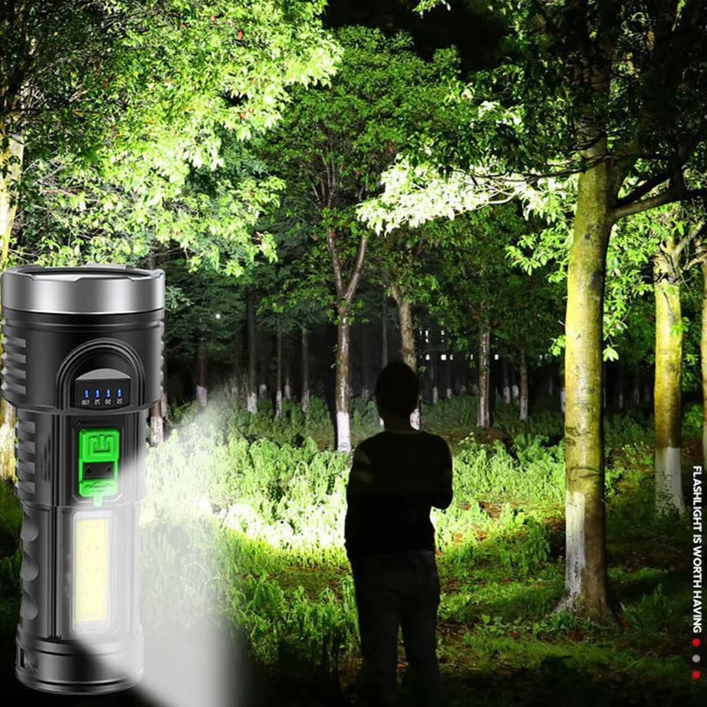 Lampe torche LED rechargeable Super lumineuse G5 - Camping et Randonnée - صورة 6