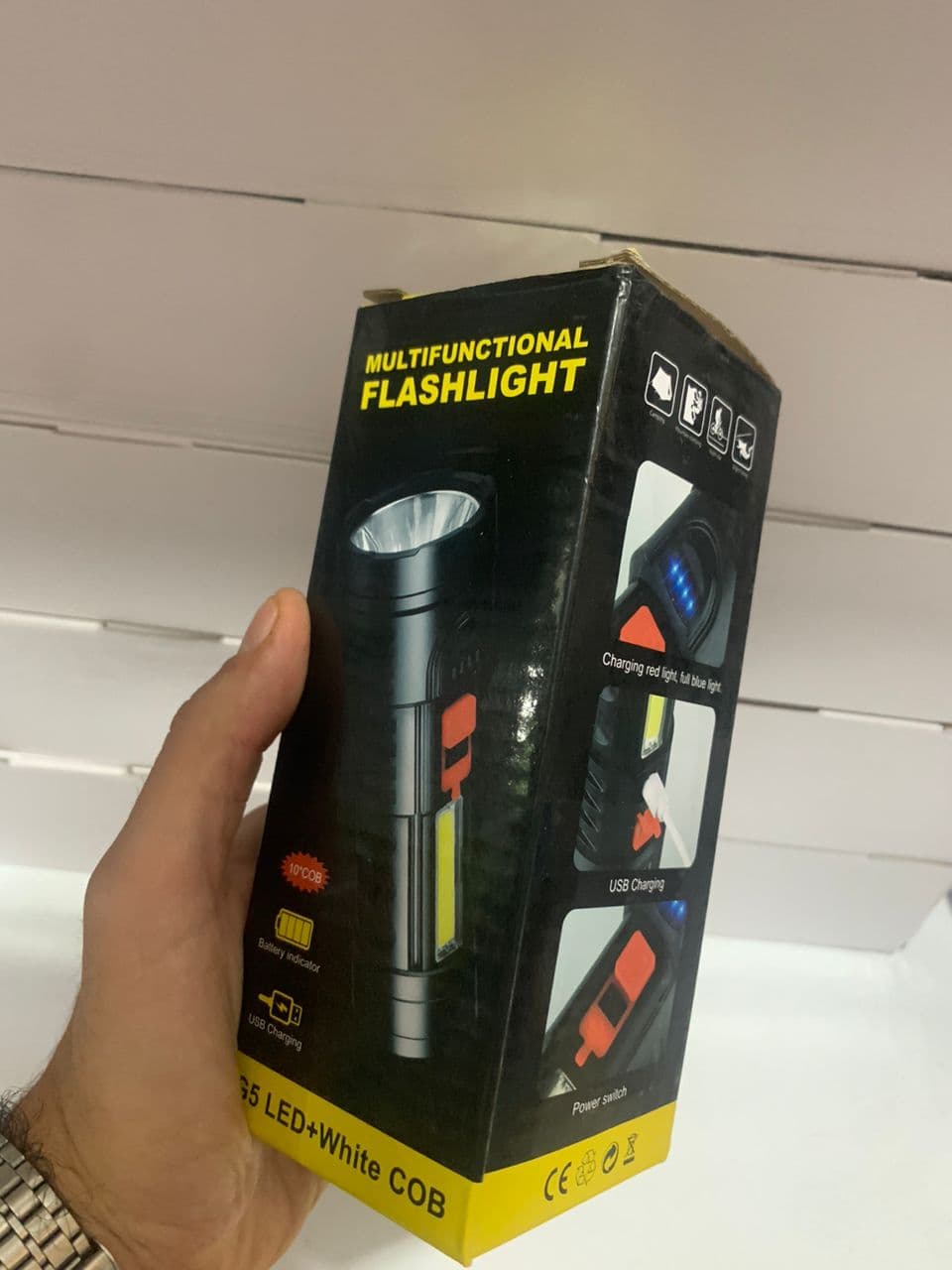 Lampe torche LED rechargeable Super lumineuse G5 - Camping et Randonnée - صورة حقيقية 8