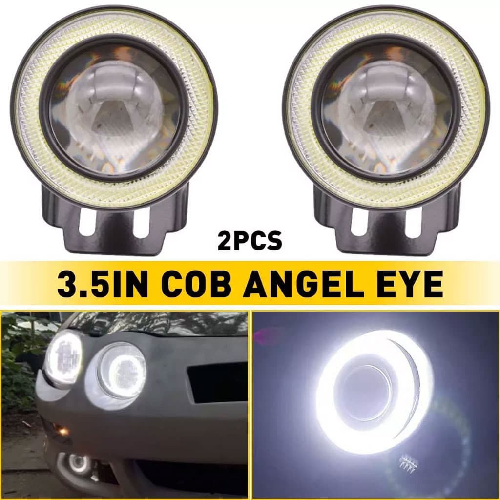 Feu antibrouillard rond LED IP65 7000K éclairage blanc super brillant - Accessoires Auto/Moto - صورة 5
