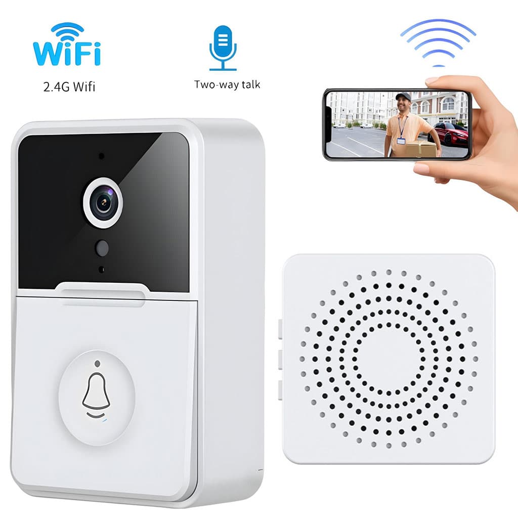 Sonnette et interphone Wifi Sans Fil avec caméra vidéo - Maison - صورة 1