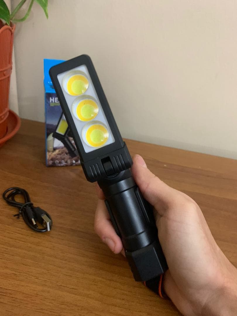 Lampe de Poche LED Portable et Réflecteur 20W - Outillage et Bricolage - صورة حقيقية 9