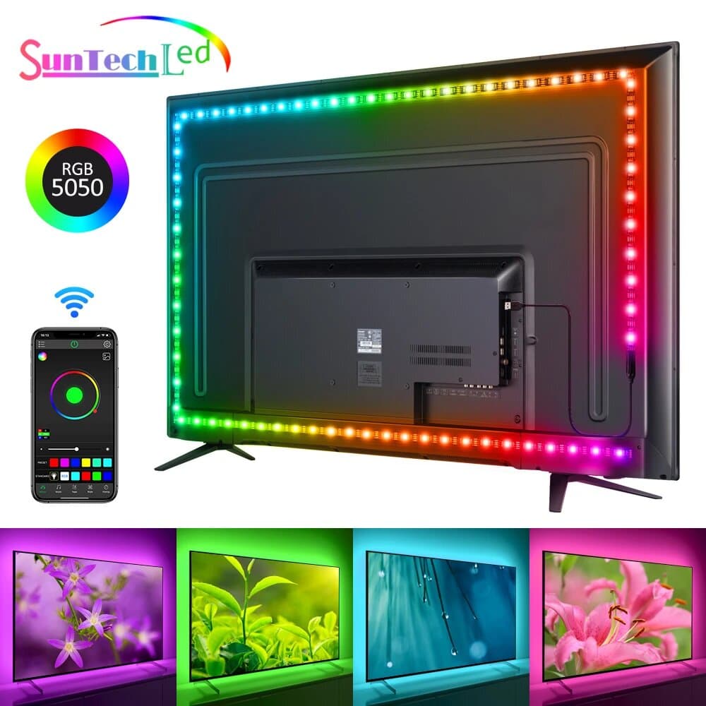 Smart LED Strip TV rétroéclairage 5M RGB Android/iOS - Électronique - صورة 1