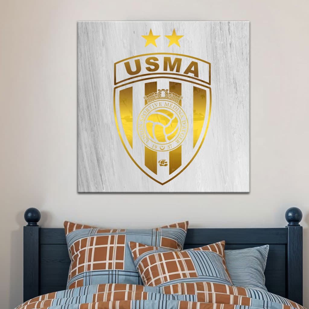 Cadre en Acrylique Effet Gold Miroir Motif Club USMA - Décoration - صورة 1