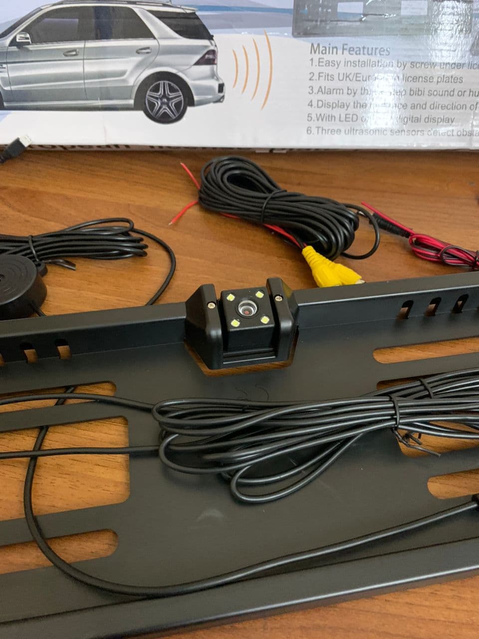 Caméra de recul HD Avec cadre de plaque d’immatriculation Standard et Radar de Recule - Accessoires Auto/Moto - صورة حقيقية 9