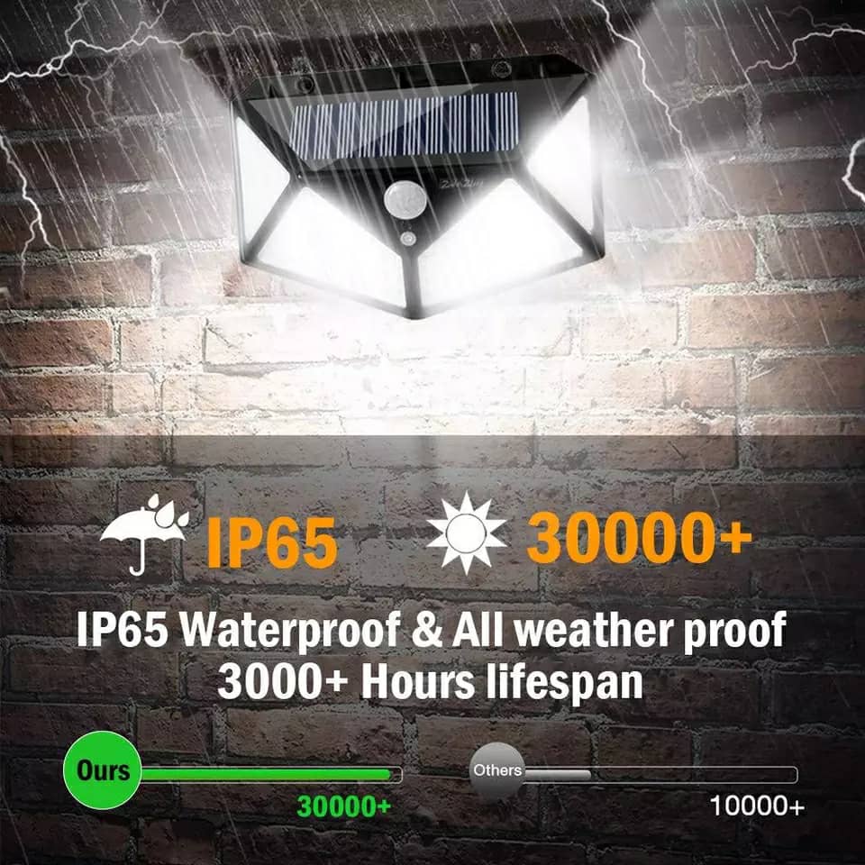 Lampe solaire d'extérieur à 158 LED avec détecteur de mouvement imperméable 3 modes d'éclairage idéal pour un jardin - Électronique - صورة 4