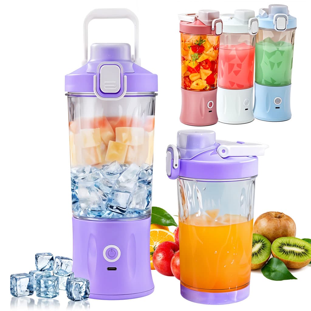 Mixeur Broyeur à Glace Rechargeable Portable 600ml - Cuisine - صورة 1