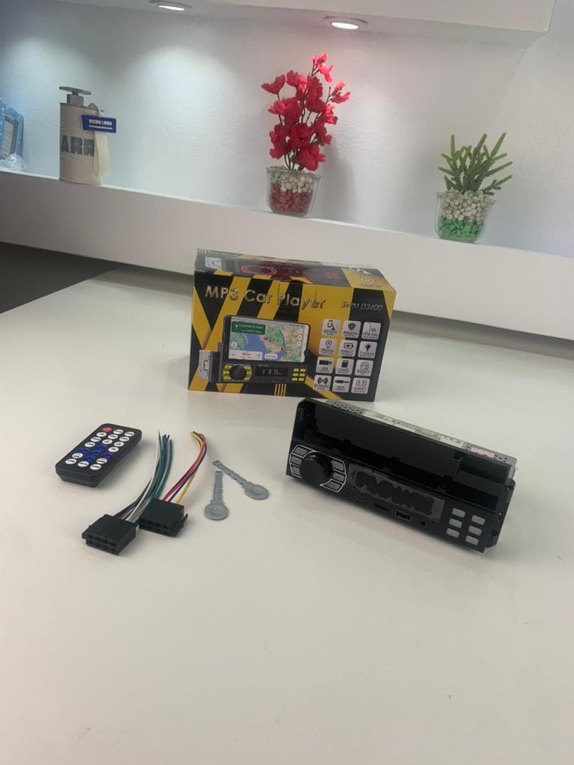Autoradio Bluetooth Simple DIN avec Support Téléphone – راديو سيارة بلوتوث بسيط مع حامل هاتف - Accessoires Auto/Moto - صورة حقيقية 6