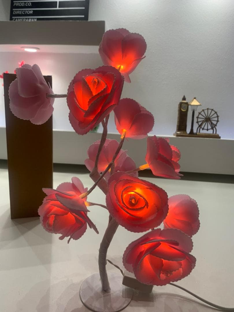 Lampe de Table fleur avec LED – مصباح طاولة زهور - Décoration - صورة حقيقية 10
