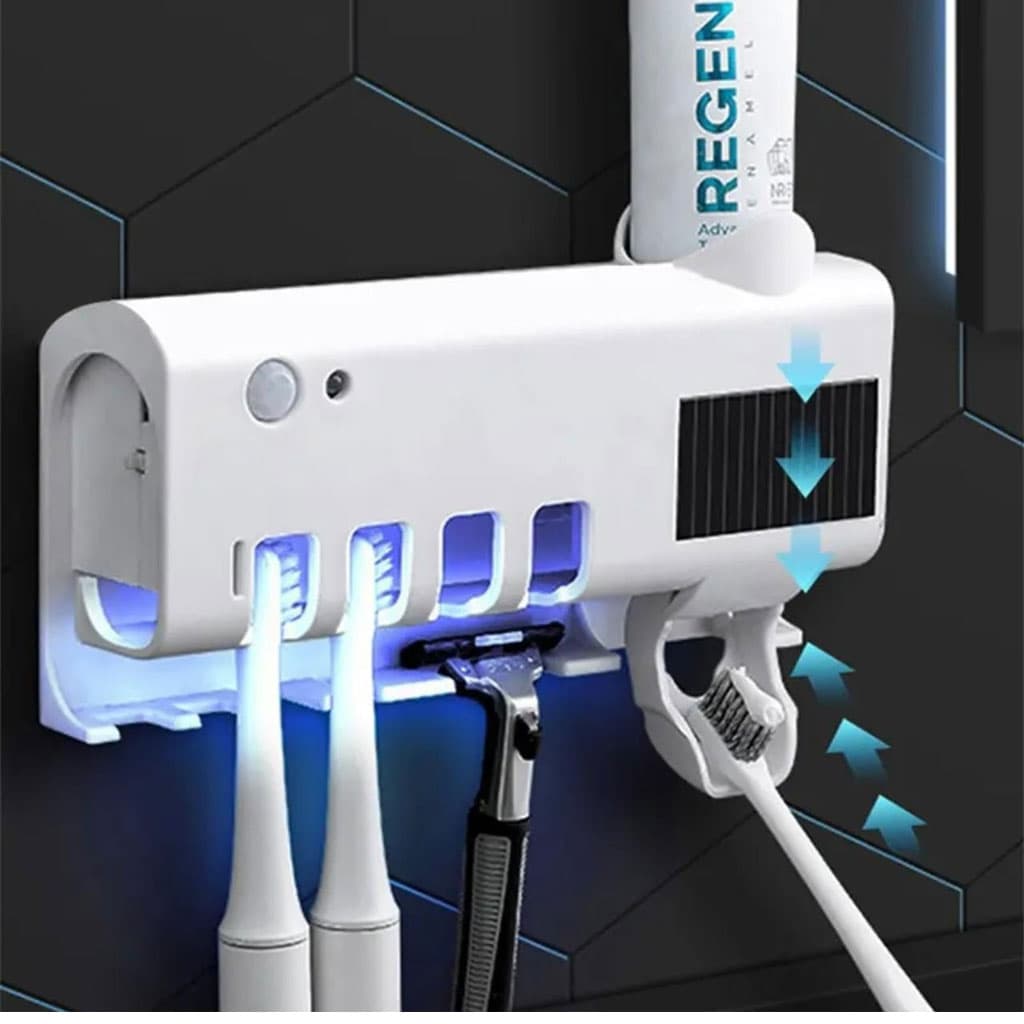 Support de Brosse à Dents UV avec Distributeur Dentifrice - Maison - صورة 6