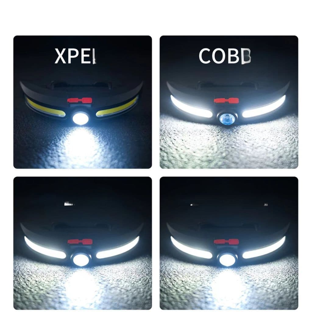 Lampe Frontale LED COB Multifonctionnelle Rechargeable par USB – مصباح الرأس أمامي متعدد الوظائف - Électronique - صورة 3