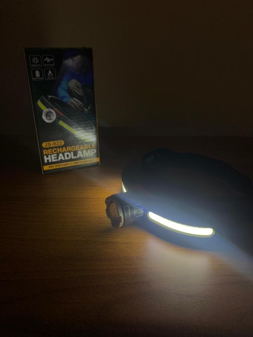 Lampe Frontale LED COB Multifonctionnelle Rechargeable par USB – مصباح الرأس أمامي متعدد الوظائف - Électronique - صورة حقيقية 9