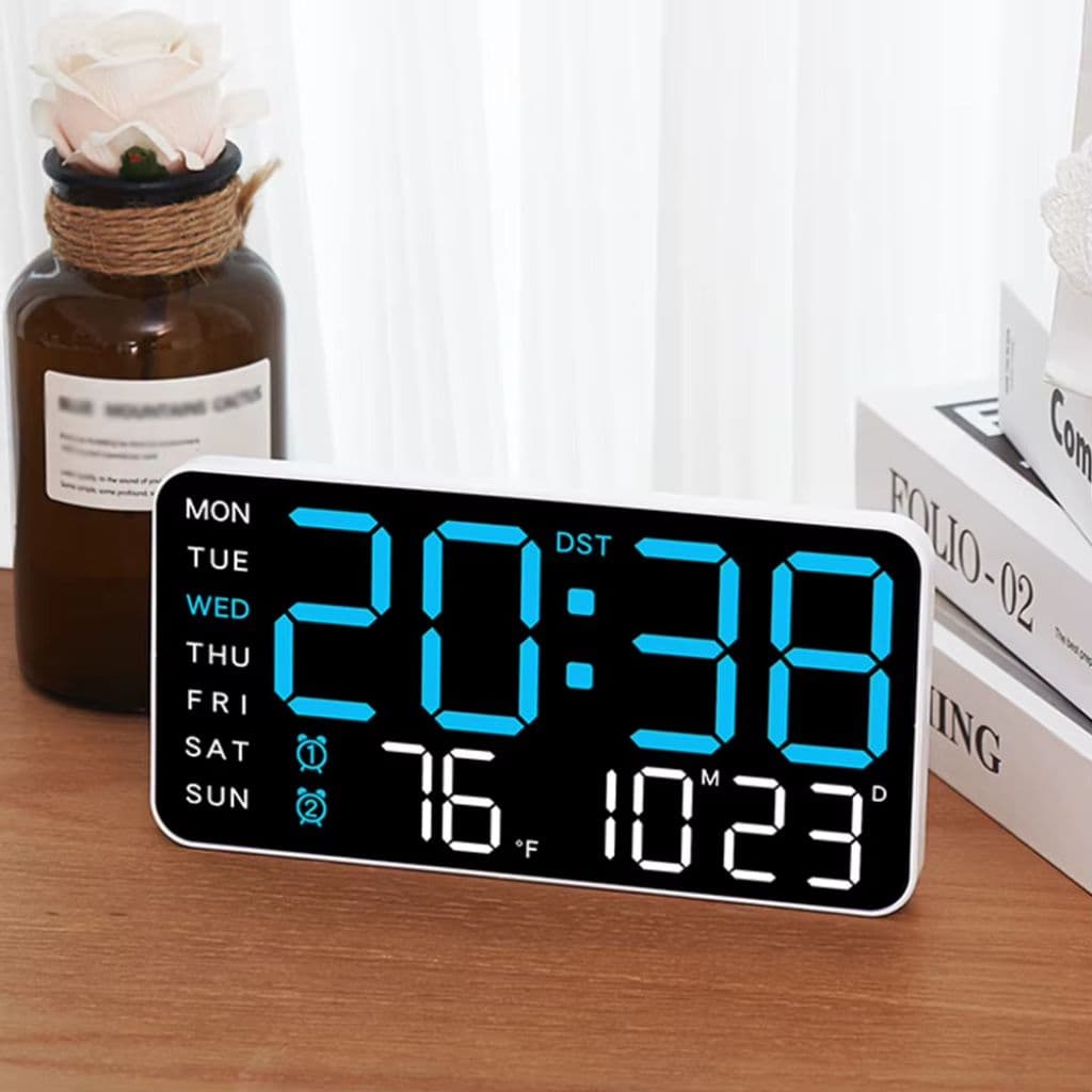 Horloge Murale et Table Numérique à Écran LED Multifunction – ساعة حائط و طاولة رقمية - Électronique - صورة 3