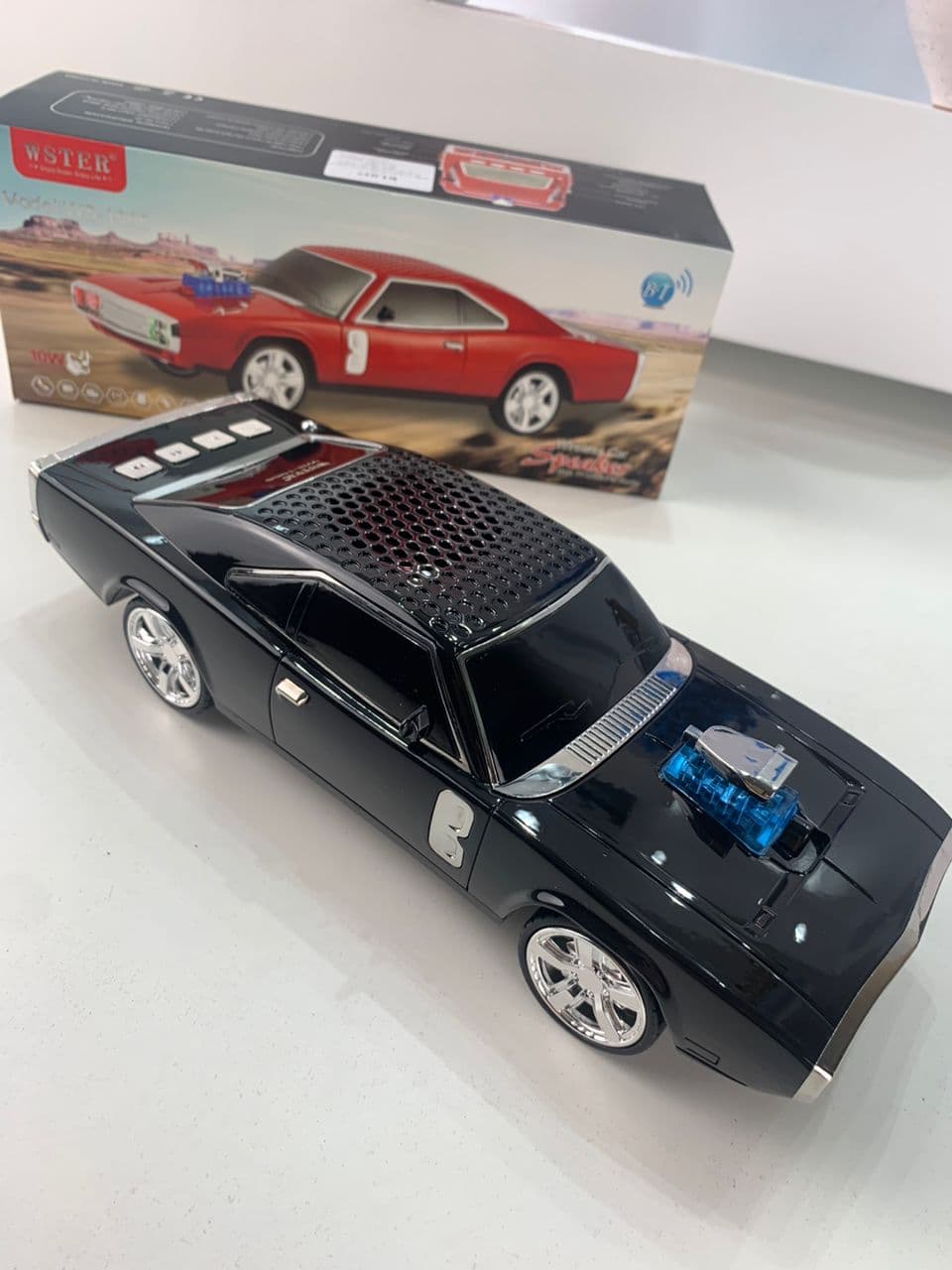 Voiture Haut-Parleur Bluetooth Sans Fil Rechargeable WSTER CAR 1968 – سيارة مكبر صوت بلوتوث لاسلكي - Électronique - صورة حقيقية 7