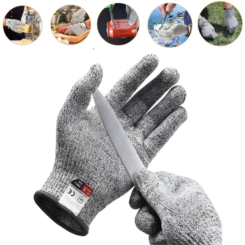 Gant de Protection Anti-Coupure Gant de Sécurité de Niveau 5 – قفازات المقاومة للقطع - Outillage et Bricolage - صورة 3