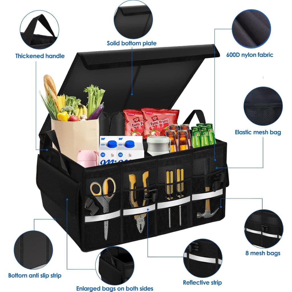 Organisateur de Coffre Pliable et Imperméable avec Multi-Compartiments – صندوق تنظيم الأغراض قابل للطي ومقاوم للماء - Accessoires Auto/Moto - صورة 3