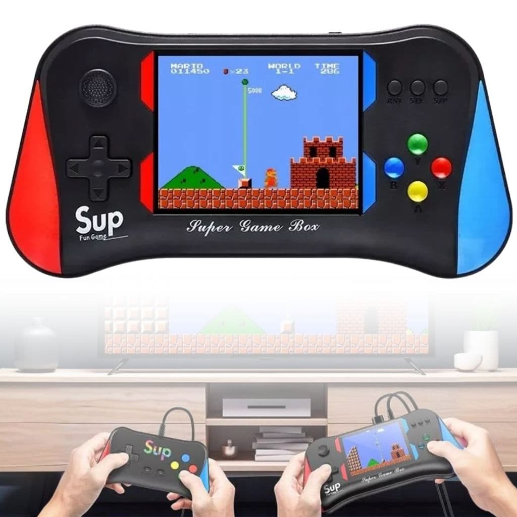 Console de Jeu 1-2 Jouer Portable Rétro Maizic Smarthome Dual – جهاز ألعاب محمول كلاسيكي - Jouet & Gaming - صورة 1