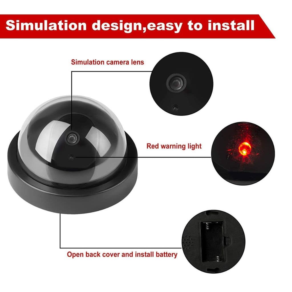 Caméra Factice de Surveillance Dôme avec LED Clignotante – كاميرا مراقبة وهمية مع ضوء - Électronique - صورة 4