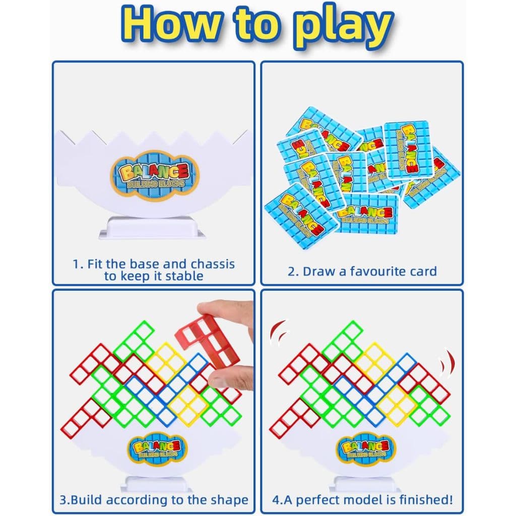 Jeu d'Équilibre Tetra Tower Balance Building Blocks – لعبة توازن - Jouet & Gaming - صورة 2