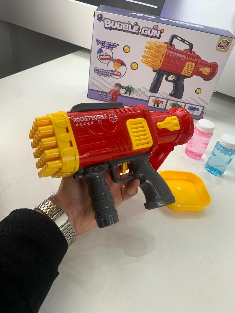 Pistolet à Bulles Automatique pour Enfants – مسدس الفقاعات الأوتوماتيكي للأطفال - Jouet & Gaming - صورة حقيقية 7
