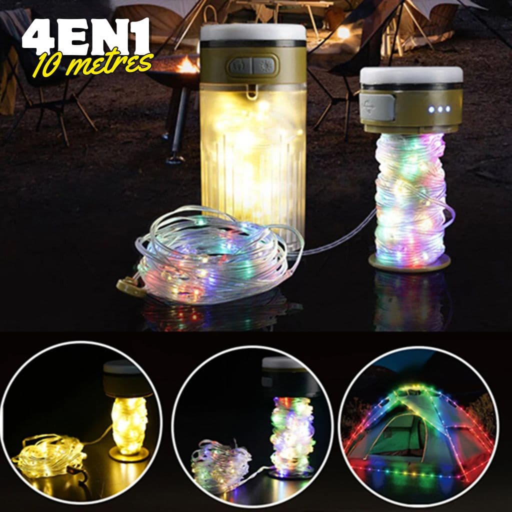 Guirlande Lumineuse LED Rechargeable 4en1 Étanche IPX4 - سلسلة أضواء قابلة لإعادة الشحن - Électronique - صورة 1