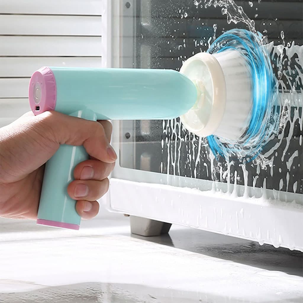Brosse de Nettoyage Électrique Sans Fil 7en1 – فرشات تنظيف متعددة الرؤوس - Cuisine - صورة 4