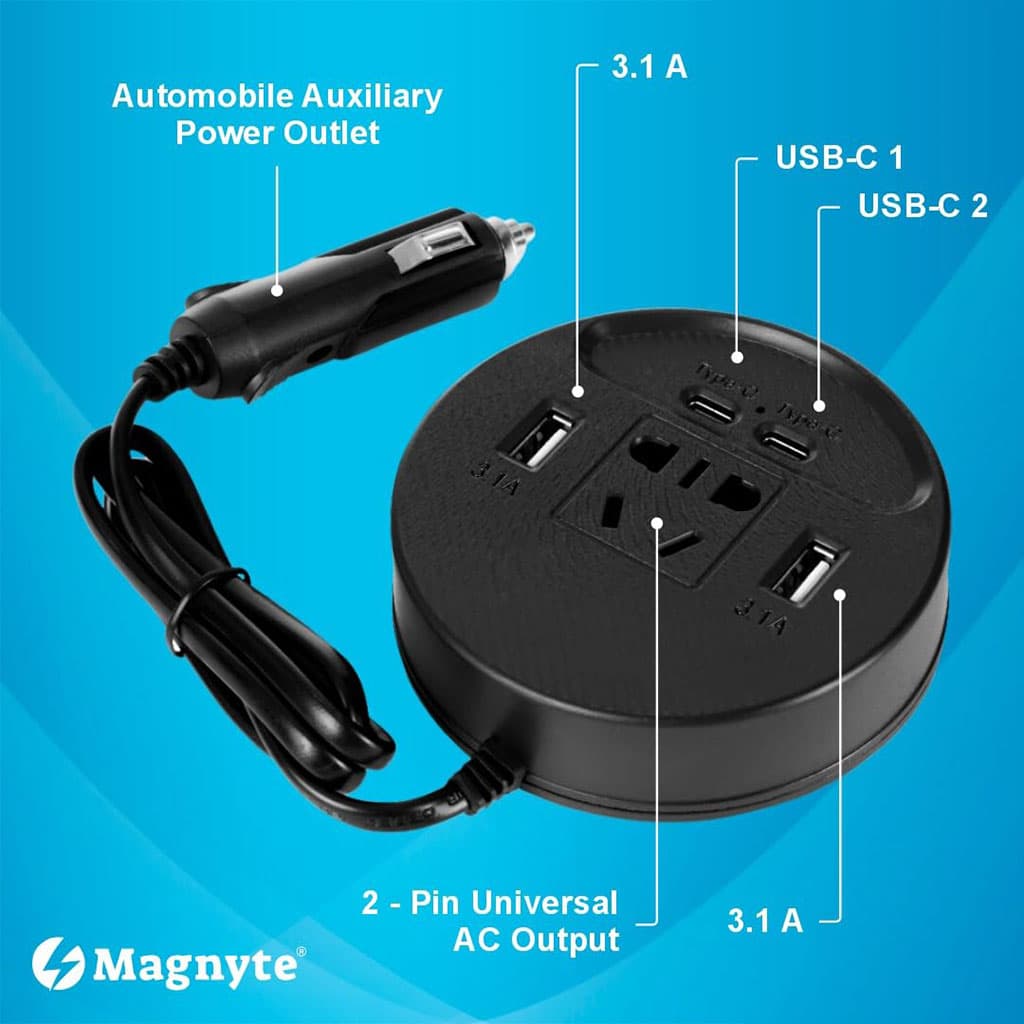 Olesson Convertisseur de courant pour voiture 150W – جهاز شحن في السيارة - Accessoires Auto/Moto - صورة 2