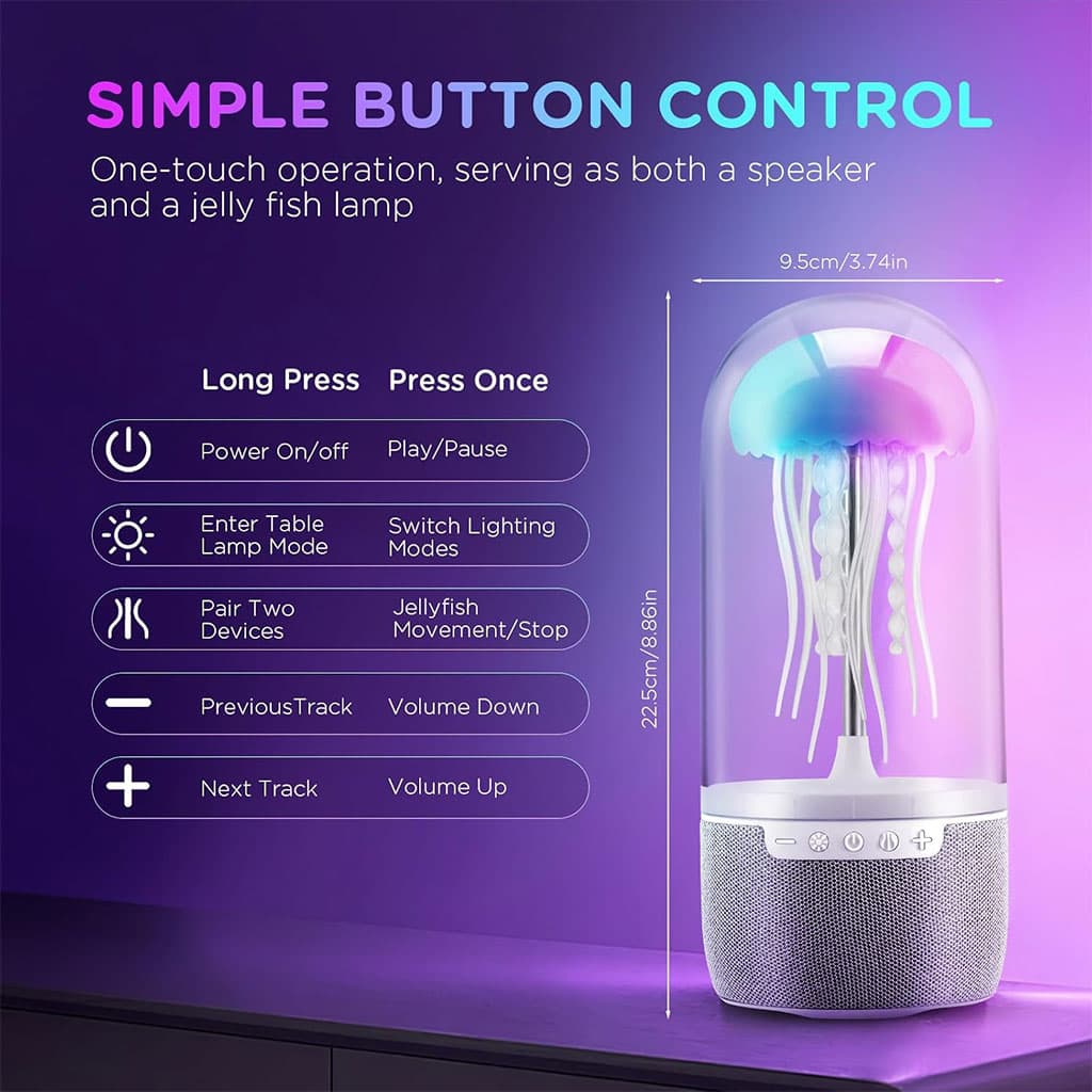 Lampe Méduse Atmosphérique avec Haut-Parleur – مصباح على شكل قنديل البحر - Électronique - صورة 6