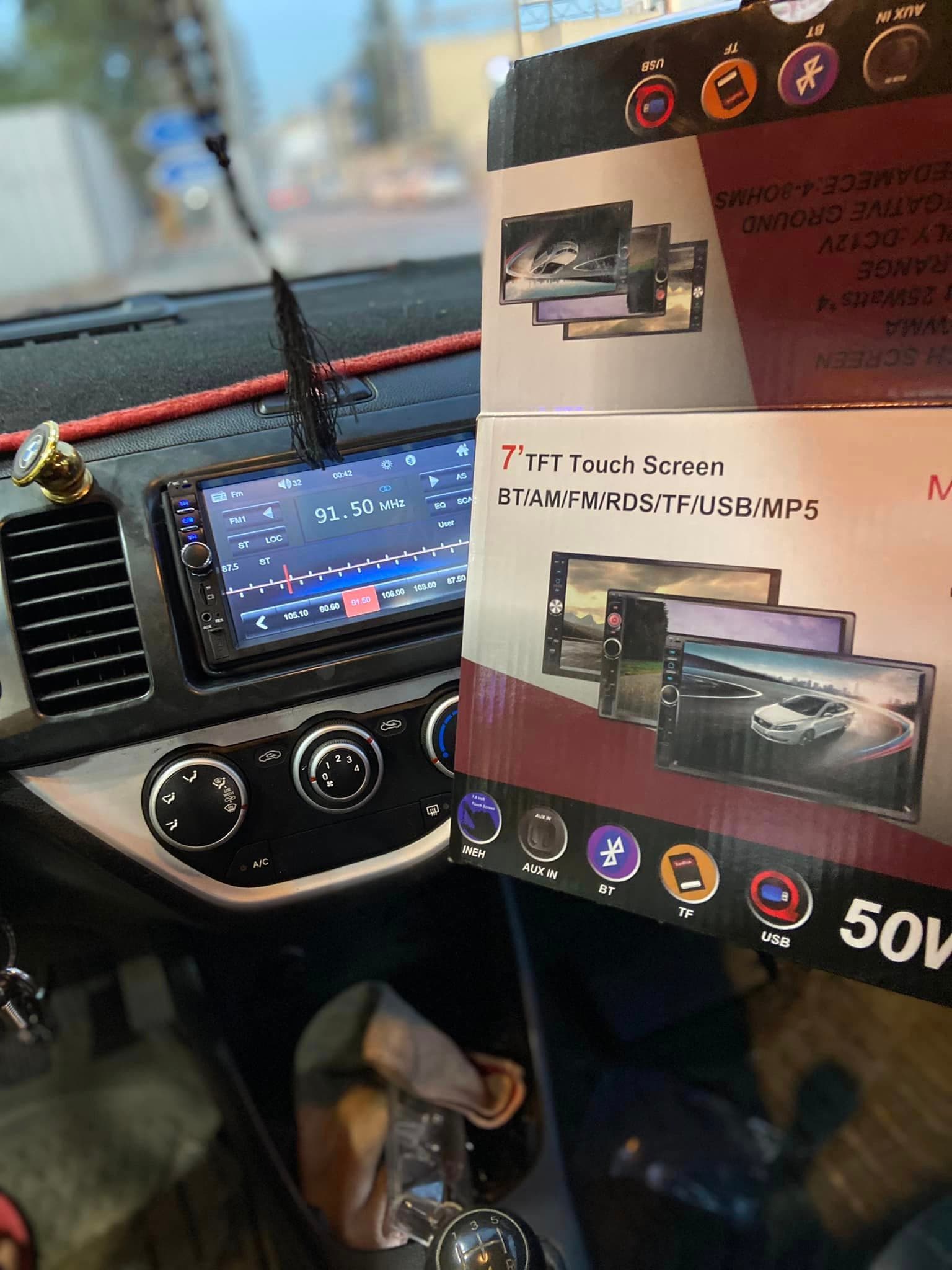 DVD Mp5 Auto-radio écran tactile 7 Pouce Bleutooth. USB AUX .CARD SD. Standard - Accessoires Auto/Moto - صورة حقيقية 7