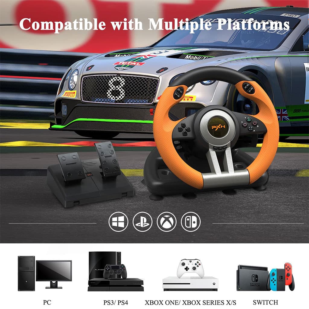 PXN V3 Pro Volant de Course à 180° avec Pédales et Retour de Vibration - Jouet & Gaming - صورة 6