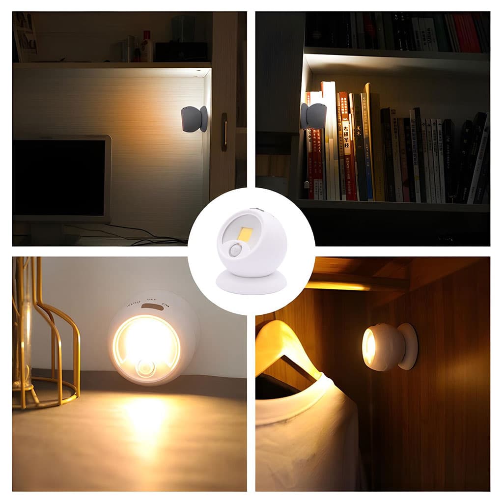 Pack 2 Lampe COB à détecteur de mouvement portable à 360 ° - Électronique - صورة 5