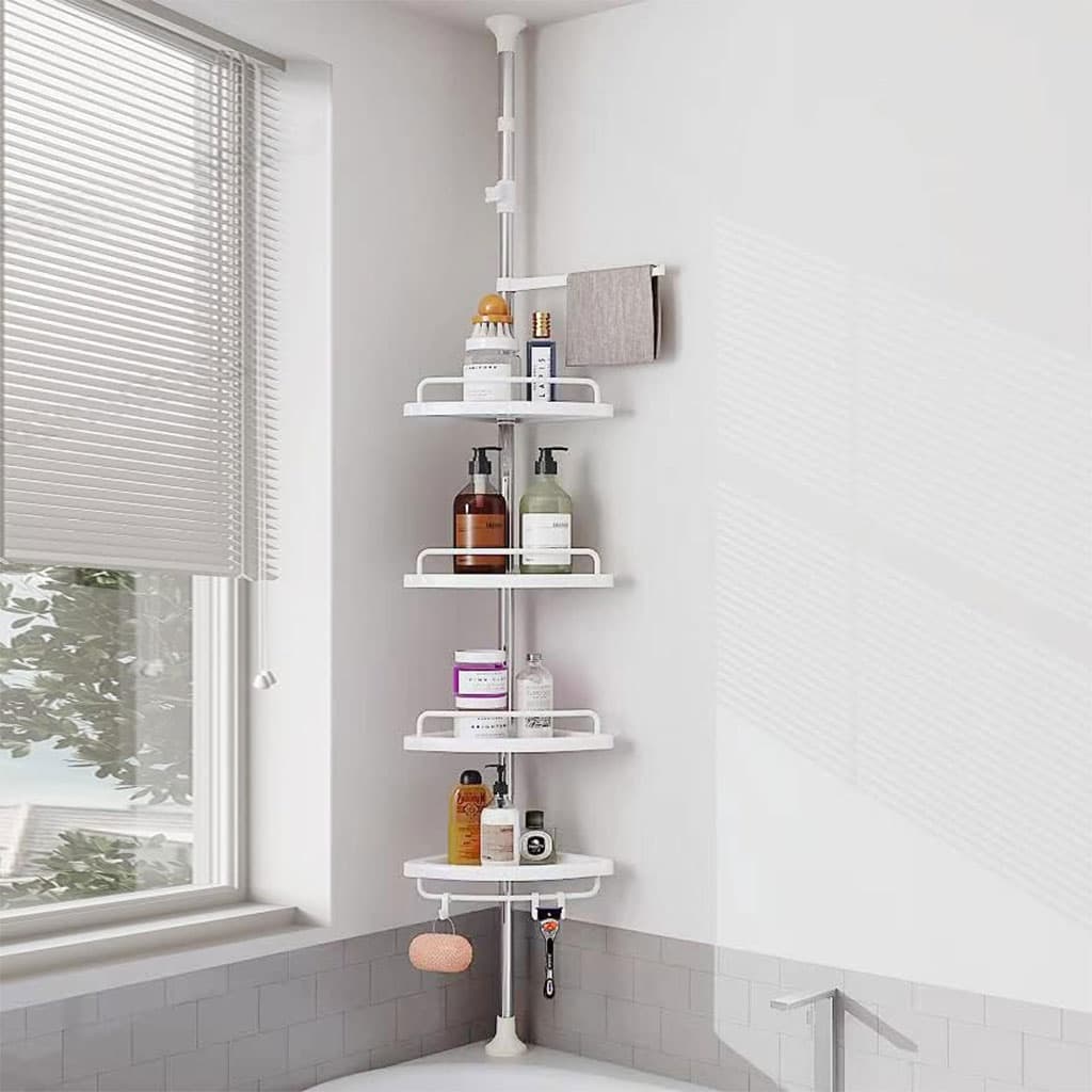 Étagère de douche d’angle à 4 niveaux réglable 260cm – رف حمام قابل للتعديل - Maison - صورة 7