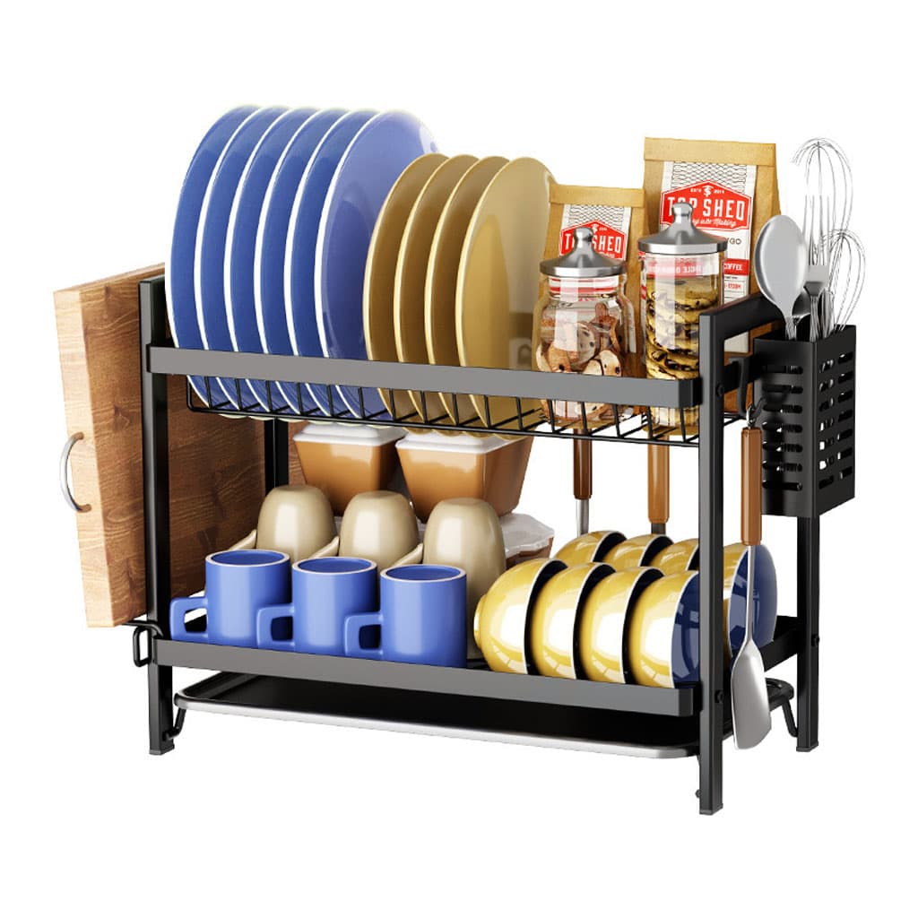 Égouttoir à Vaisselle 2 Niveaux Gold pour Comptoir de Cuisine – حامل أواني ذهبي - Cuisine - صورة 7