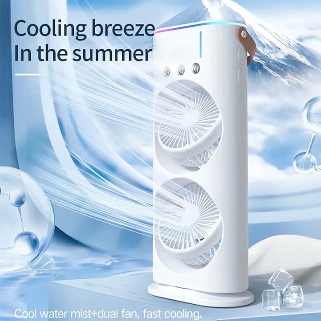 Refroidisseur Portable à Double Ventilateur – جهاز تبريد محمول - Électronique - صورة 2