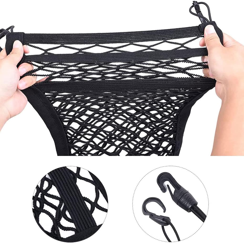 Filet de Rangement Universel en Maille pour Siège Auto – حاجز أطفال ومنظم أغراض - Accessoires Auto/Moto - صورة 3