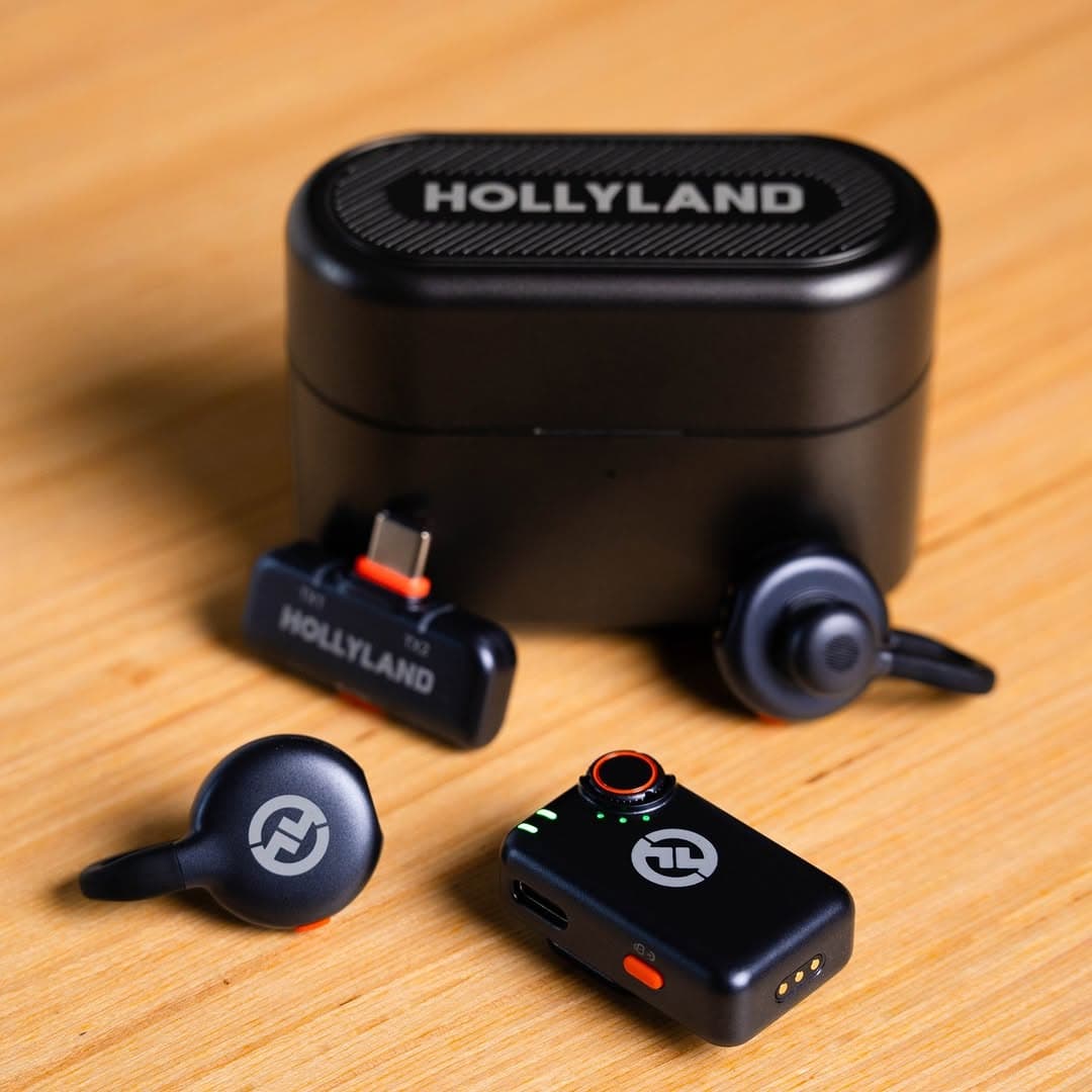Microphone cravate sans fil Hollyland Lark M2S Combo (récepteur caméra + récepteur USB-C + câble Lightning) - Électronique - صورة حقيقية 8