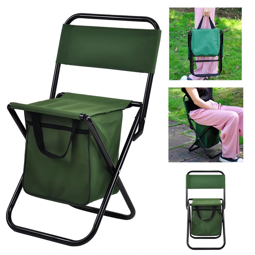 Chaise Pliante Multifonctionnel avec Sac de Pêche – كرسي محمول مع حقيبة مدمجة - Camping et Randonnée - صورة 1